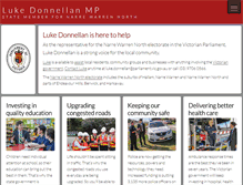 Tablet Screenshot of lukedonnellan.com